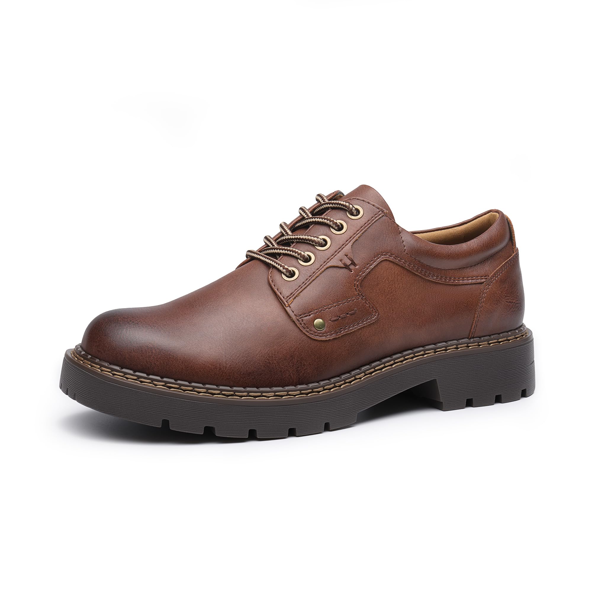 Bruno Marc Scarpe Eleganti Uomo Oxford Derby ​ | Design classico Derby con suola antiscivolo e tomaia traspirante per comfort tutto il giorno