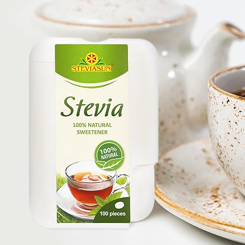 Miniatura 5 de Stevia Tabs - Sustitutos de azúcar de 100 piezas y paquete de barra de chocolate negro con stevia de coco