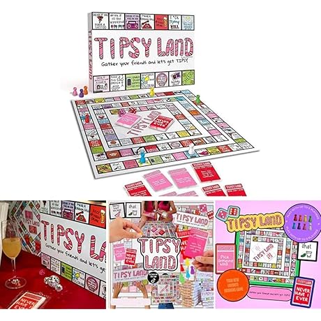 Tipsyland Drinking Board Game for Adults: A Hilarious Interactive Party Game