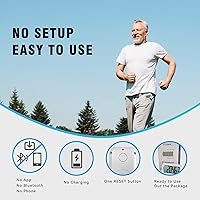 Vista 4 de Podómetro para caminar, podómetro súper portátil con precisión para niños, mujeres y personas mayores, contador de pasos 3D para caminar, rastreador