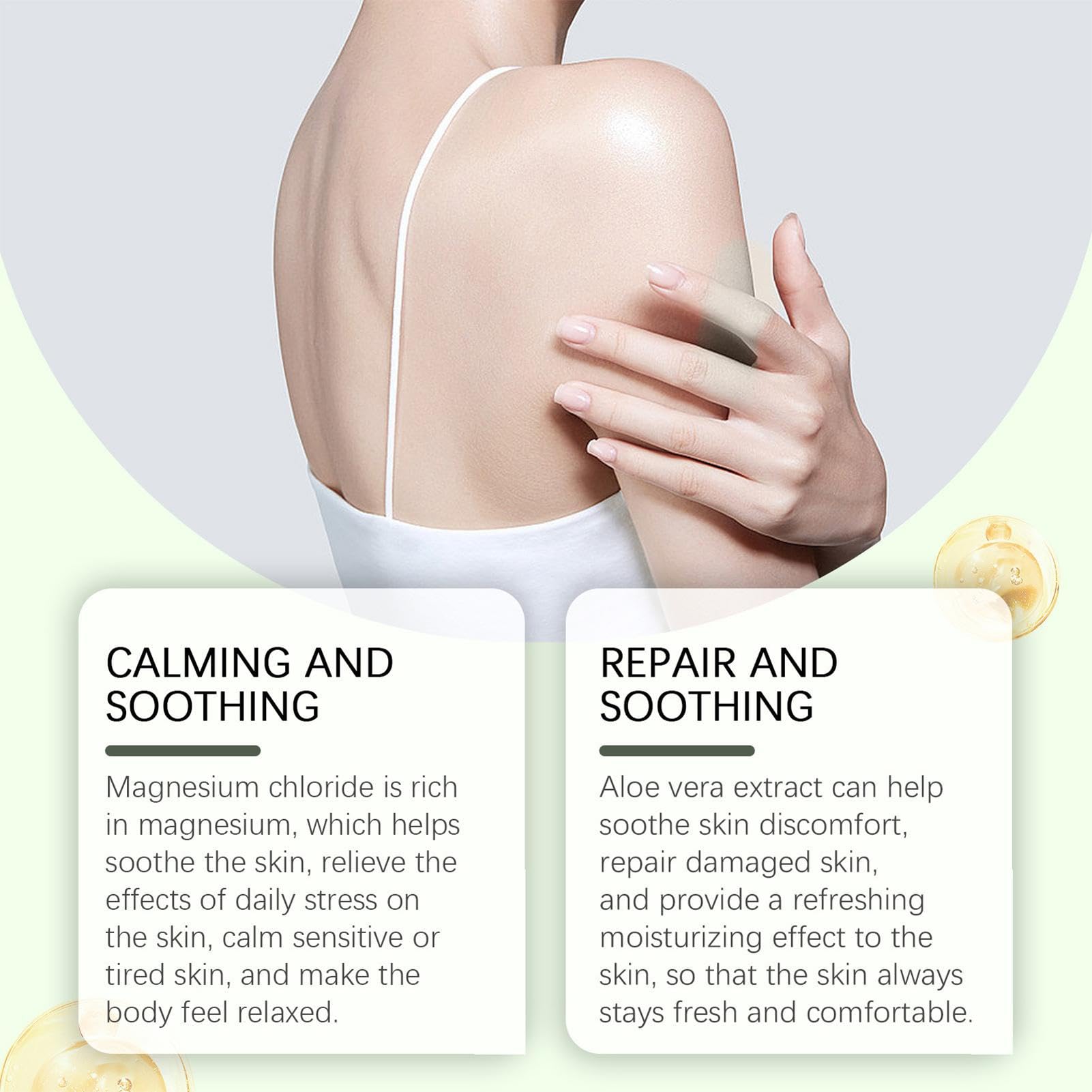Crème au magnésium pour les soins de la peau, baume nourrissant pour le corps, crème naturelle pour peau sèche, beurre hydratant pour le corps, 114 g avec 3 ans de durée de vie