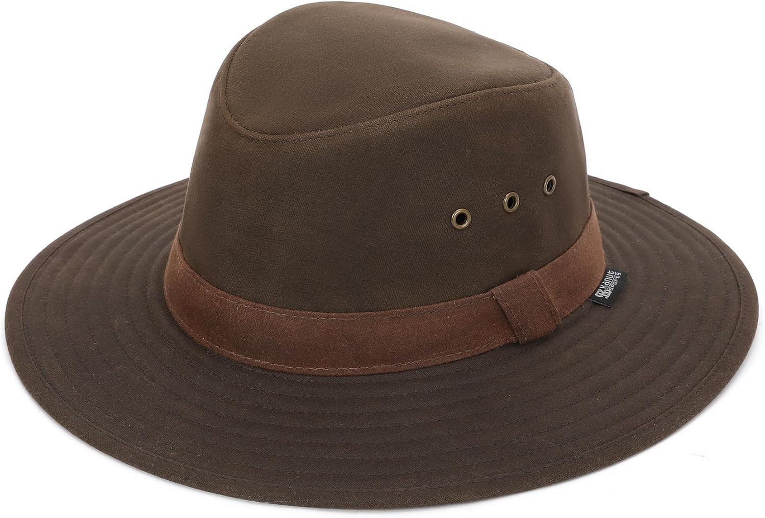 Delano Waxed Cotton Safari Hat - Classic Fit Unisex​ Waterproof, UPF 50+ Sun Protection, Packable