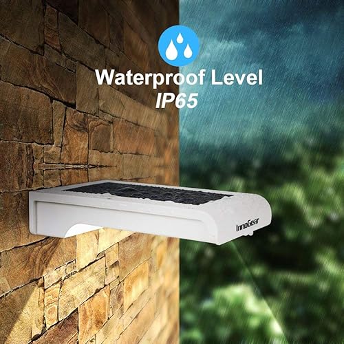 Miniatura 6 de InnoGear 24 luces Led solares con sensor de movimiento de intensidad regulable a brillante, luz de pared de seguridad nocturna para canalón de patio