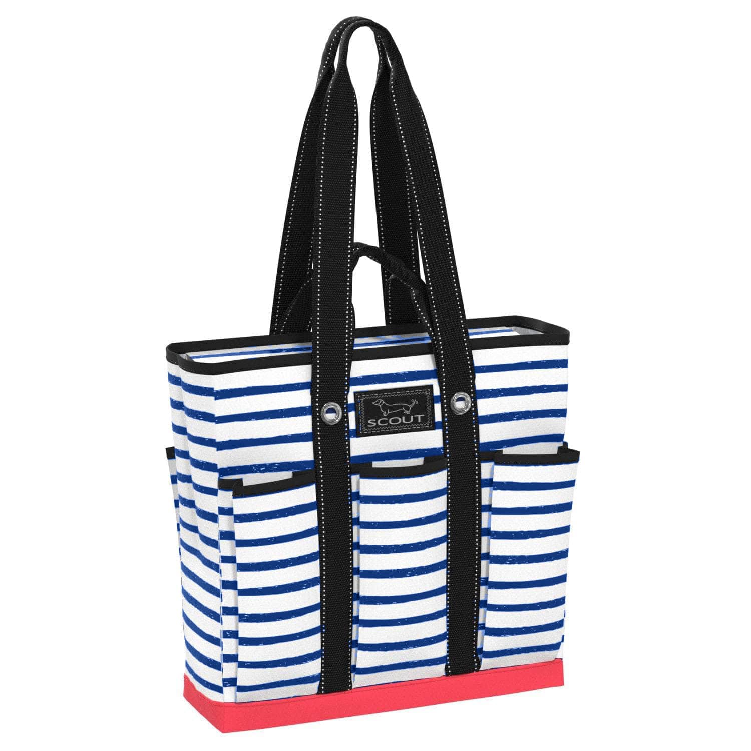 SCOUT Rocket Pocket Tote - Multi-Pocket Travel, Nurse, Teacher, Mom Tote, 7 Pockets Total, Two Sets of Straps, Folds Flat