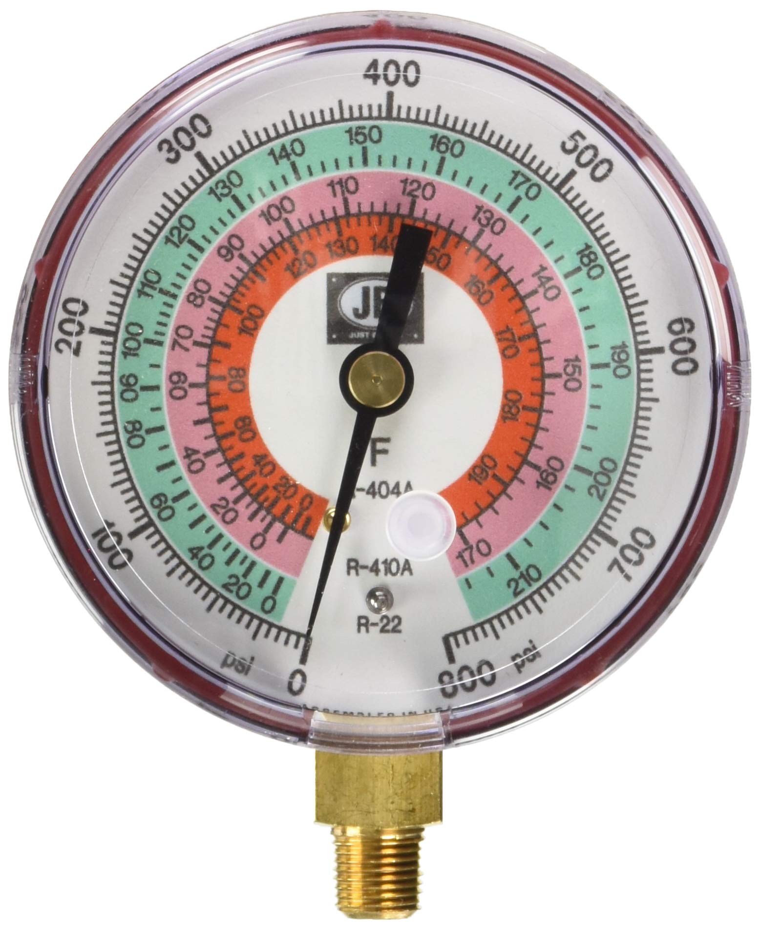 JB Industries M2-825 Glow In The Dark Manifold Gauges, 3-1/8"