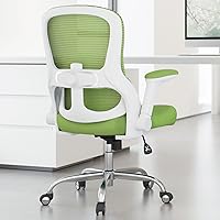 Vista 11 de Silla de oficina ergonómica, sillas de escritorio para computadora cómodas, silla de juegos de respaldo alto de malla con soporte lumbar ajustable