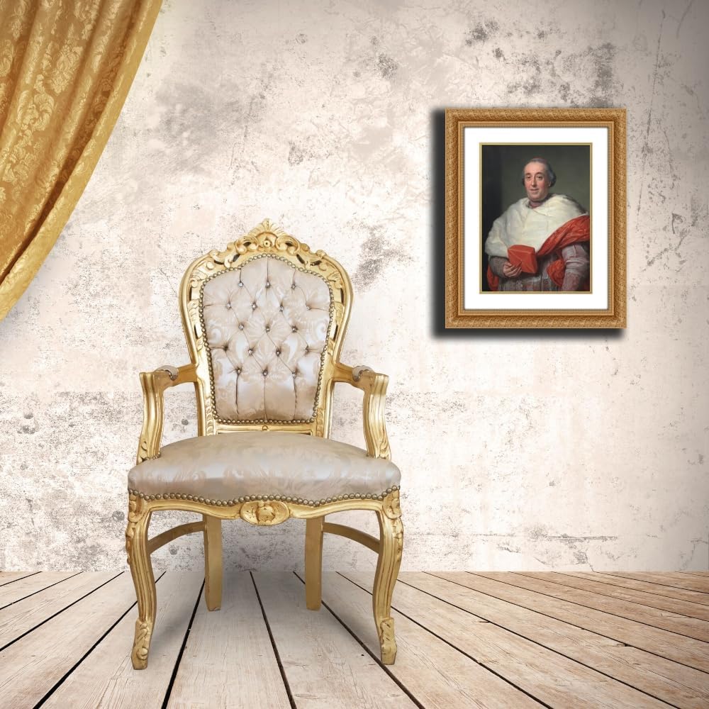ArtDirect Portrait of Cardinal Zelada (1773) Custom Framed Art Print Giclee Print or Canvas Options with Various Sizes and Customization by Anton Raphael Mengs