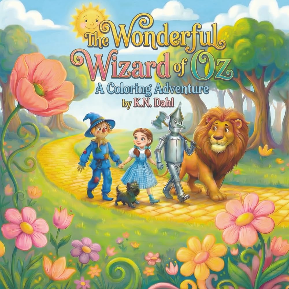 The Wonderful Wizard of Oz: A Coloring Adventure (Illustrated): An Illustrated Coloring Book Based on the Original Tale by L. Frank Baum