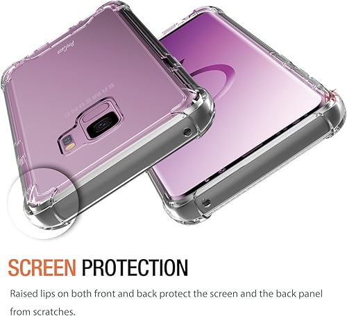 Miniatura 3 de ProCase Galaxy S9 Case, Slim Hybrid Crystal Clear TPU Bumper Cushion Cover with Reinforced Corners, Transparent Scratch Resistant Rugged Cover