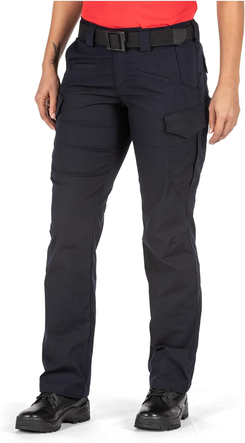 5.11 Tactical Women’s Icon Cargo Pants, Professional Work Pant with Stretch Ripstop Comfort, Water Resistant, Style 64447ABR