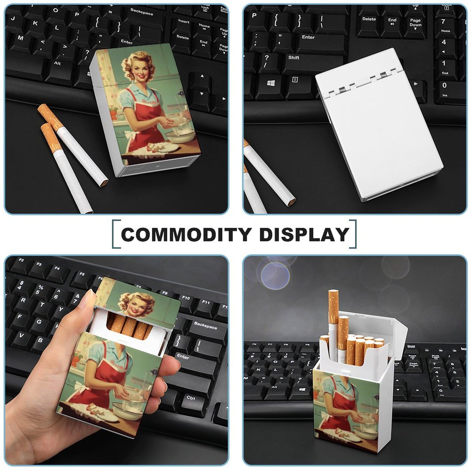 vintage plastic cigarette case Amazon.com: A Vintage Style Housewife Cigarette Case Retro Style Plastic  Cigarette Pocket Holder Flip Open Cigarette Protective Cover Storage Box :  Health & Household