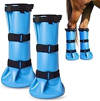 Vista 7 de Botas de remojo de caballos, botas de hielo para caballos que promueven la curación, botas de remojo de pezuñas y tratamiento de botas