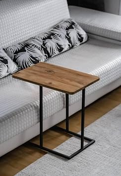 Decorative Metal Side Table Wooden Shelf Sofa Service Coffee Table Multi-purpose Zigon C Coffee Table