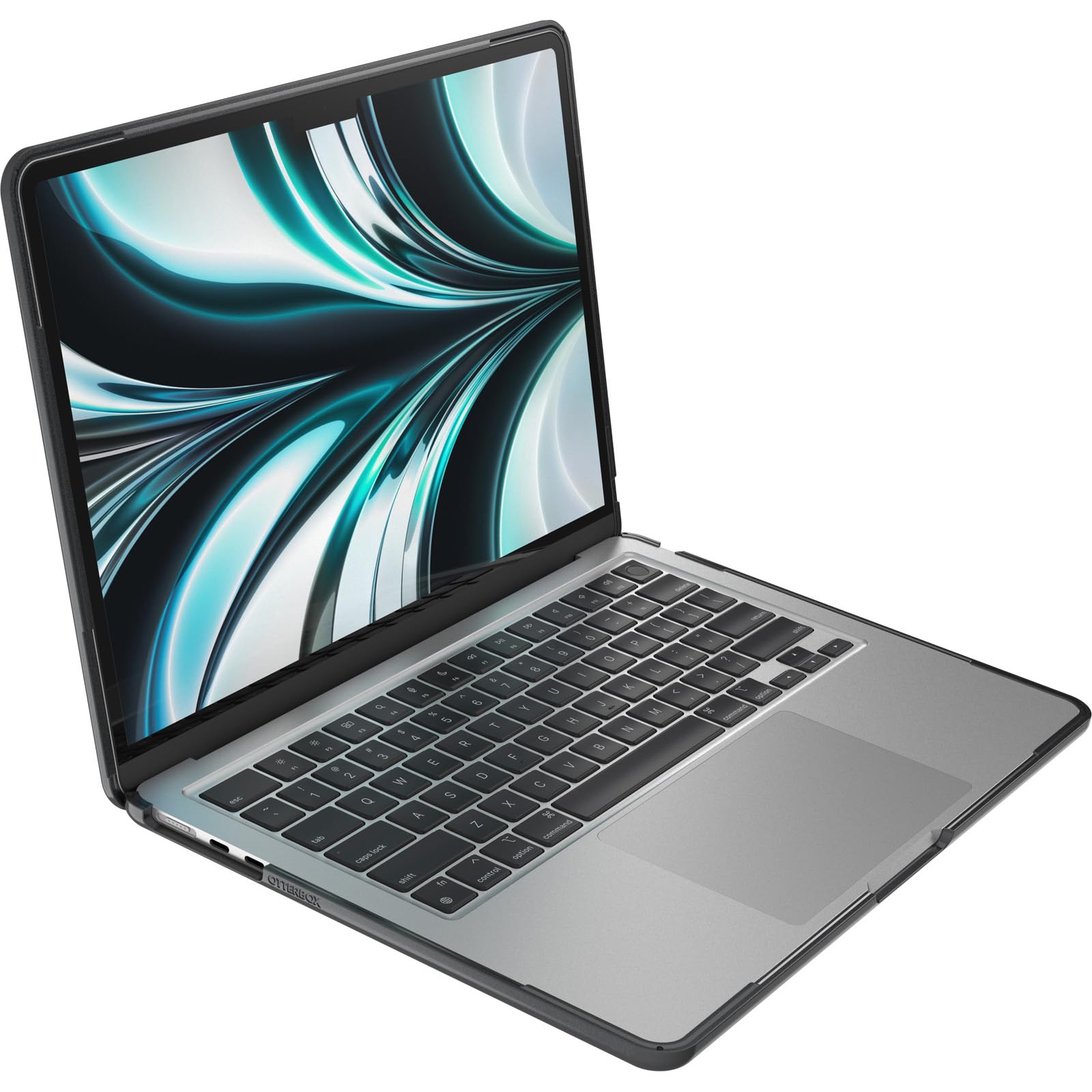 OtterBox MacBook cover per Apple MacBook Air M2/2022 & M3/2024-13", Resistente a Shock e Cadute, Ultra Sottile, Protettiva, testata a norme MIL-STD 810G, Nero