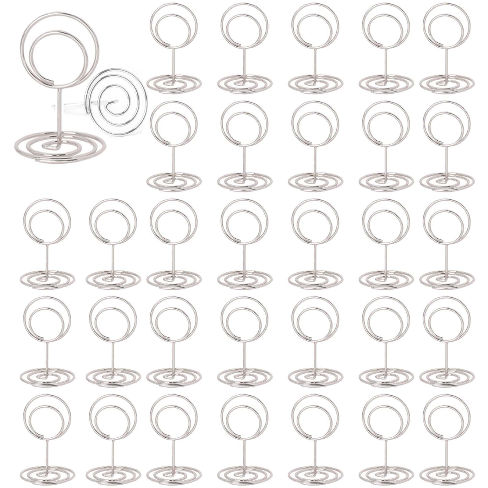 JRYGAC 30 Pièces Or Porte Nom Table, Porte Photo Pince, Porte Photo Sur