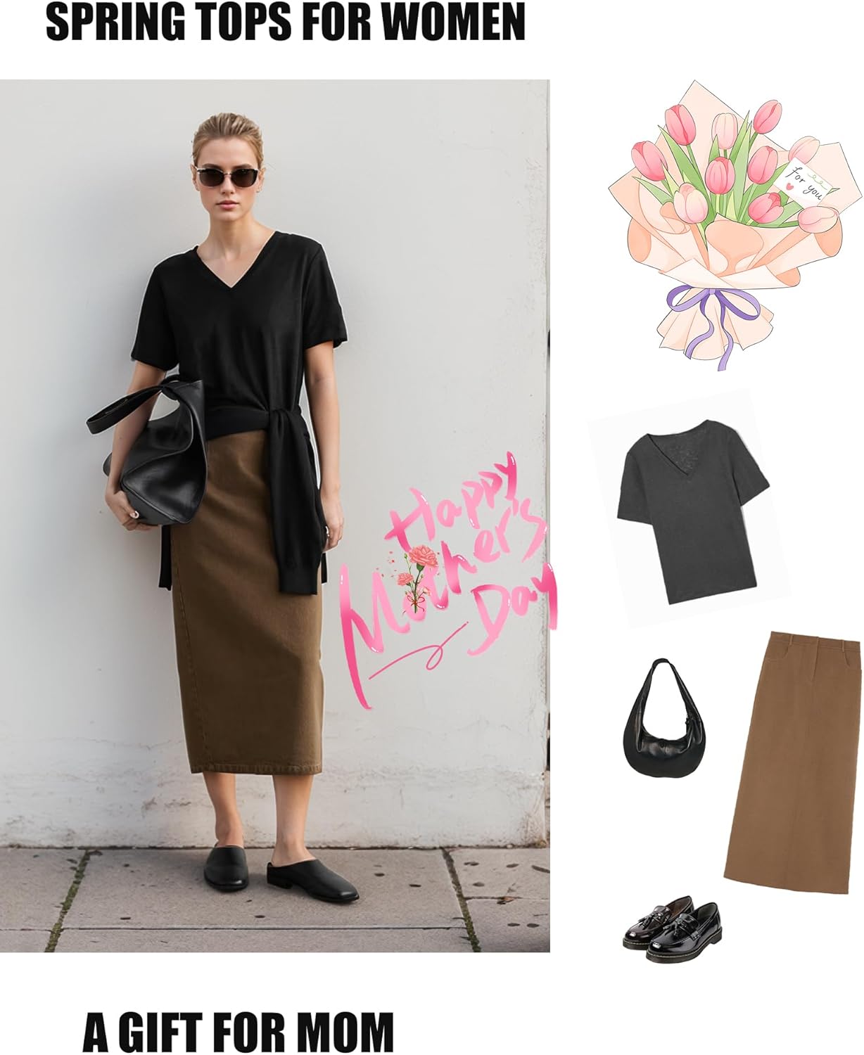 HOTOUCH Women's Short Sleeve V Neck T-Shirt - Image 4