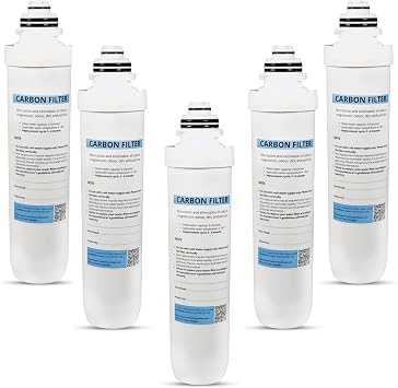 Excel Home - Boiling Water Tap Replacement Carbon Filter Without Housing Set - Replace Filter on Existing Housing Only Compatible wih Excel Home Filter Housing 5 Pack Replacement