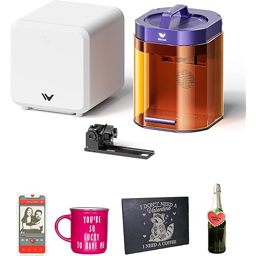 WECREAT Lumos Dual (3W IR + 10W Diode) Laser Engraver, with Fume Extractor, Rotary Pro, Colorful Metal Engraving, 4000mm/s Speed, Laser Engraving Machine for Tumblers, Wood, Leather