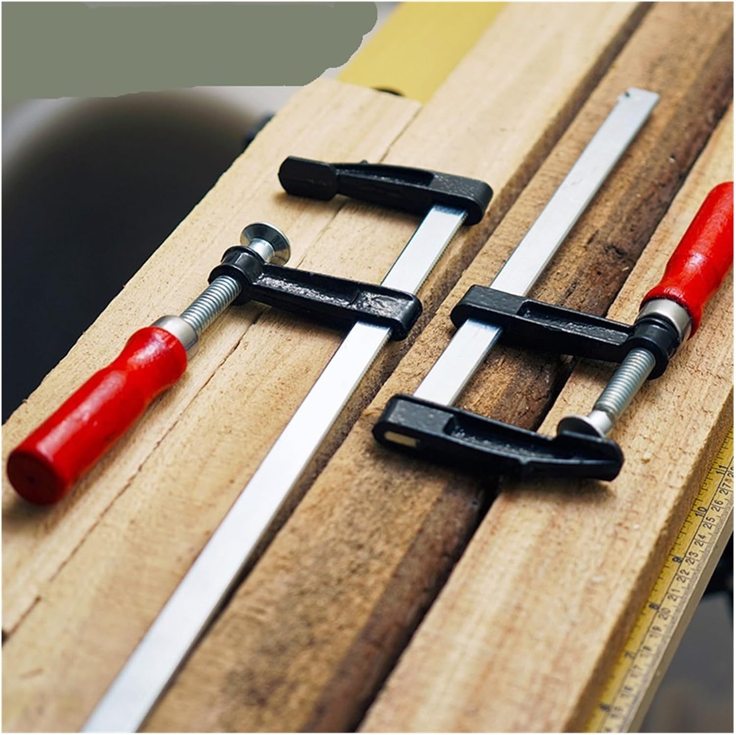 F Clamps Heavy Duty Bar Clamp 50/80/120mm Width Quick Ratchet Wood Working Clamping Tool Woodworking 1pc(120x400 mm)