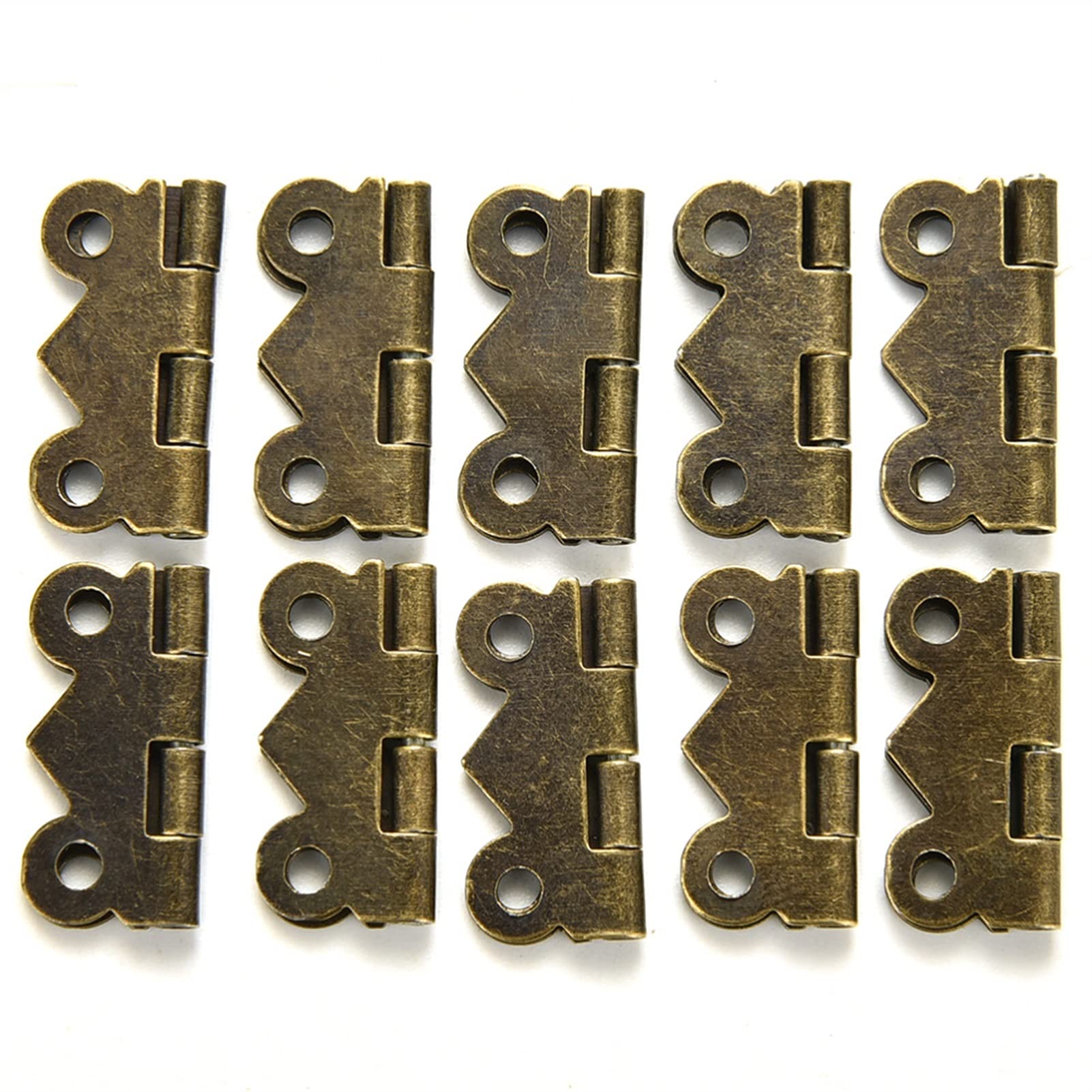 Charnières bronze jaune pour mini porte et boîte à bijoux x10