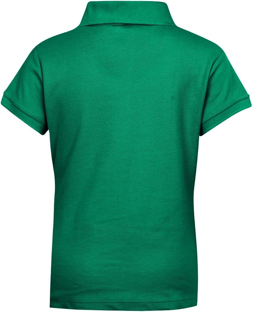 Premium Short Sleeves Junior Polo Shirts – ScotchGuard Treated, Stain Resistant at  Women’s Clothing store