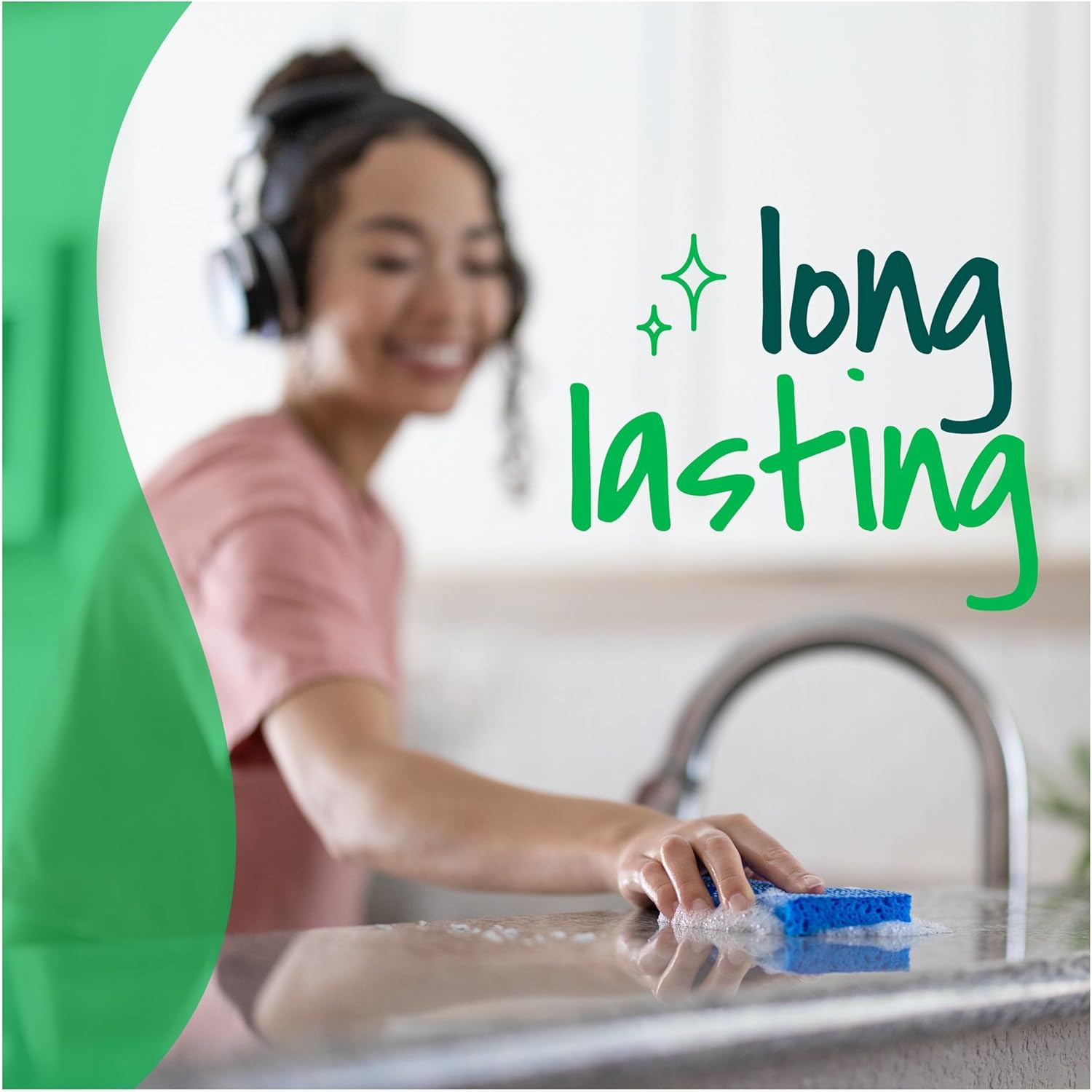 Scotch-Brite Zero Scratch Non-Scratch Scrub Sponges, Sponges for Cleaning Kitchen, Bathroom, and Household, non-scratch Sponges Safe for Non-Stick Cookware, 36 Scrubbing Sponges