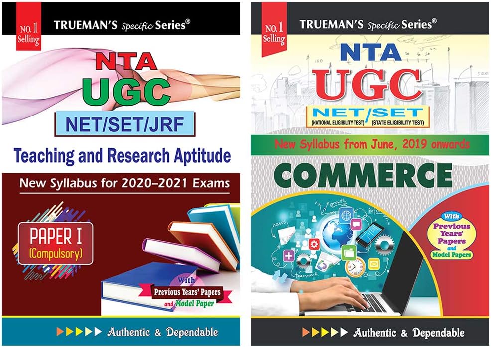 Trueman's UGC NET/SLET General Paper I+Commerce (set of 2 Books)