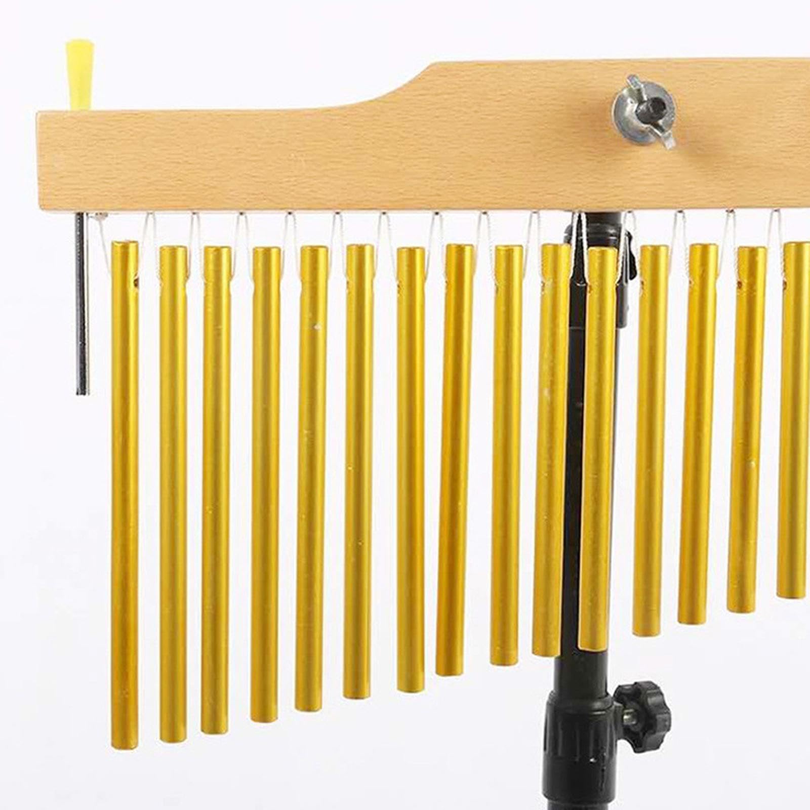 Glockenspiel Percussion, Musikalisches Schlaginstrument, Tragbarer, Verstellbarer Ständer, Stabiles Klassisches Glockenspiel, Einreihig für Aufführung, 36 Hinweis Black Rack