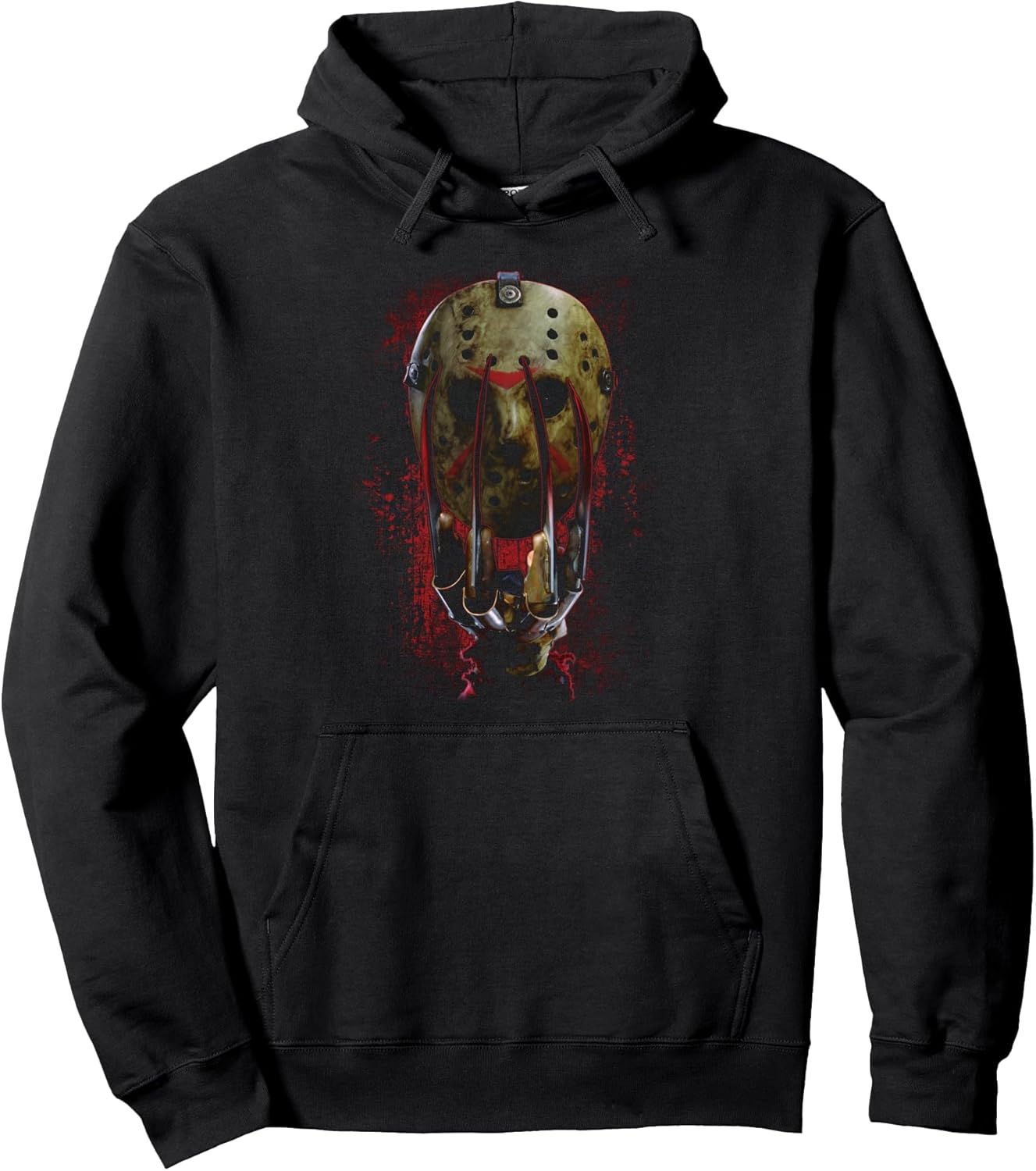 Freddy vs Jason Mask and Claws Pullover Hoodie