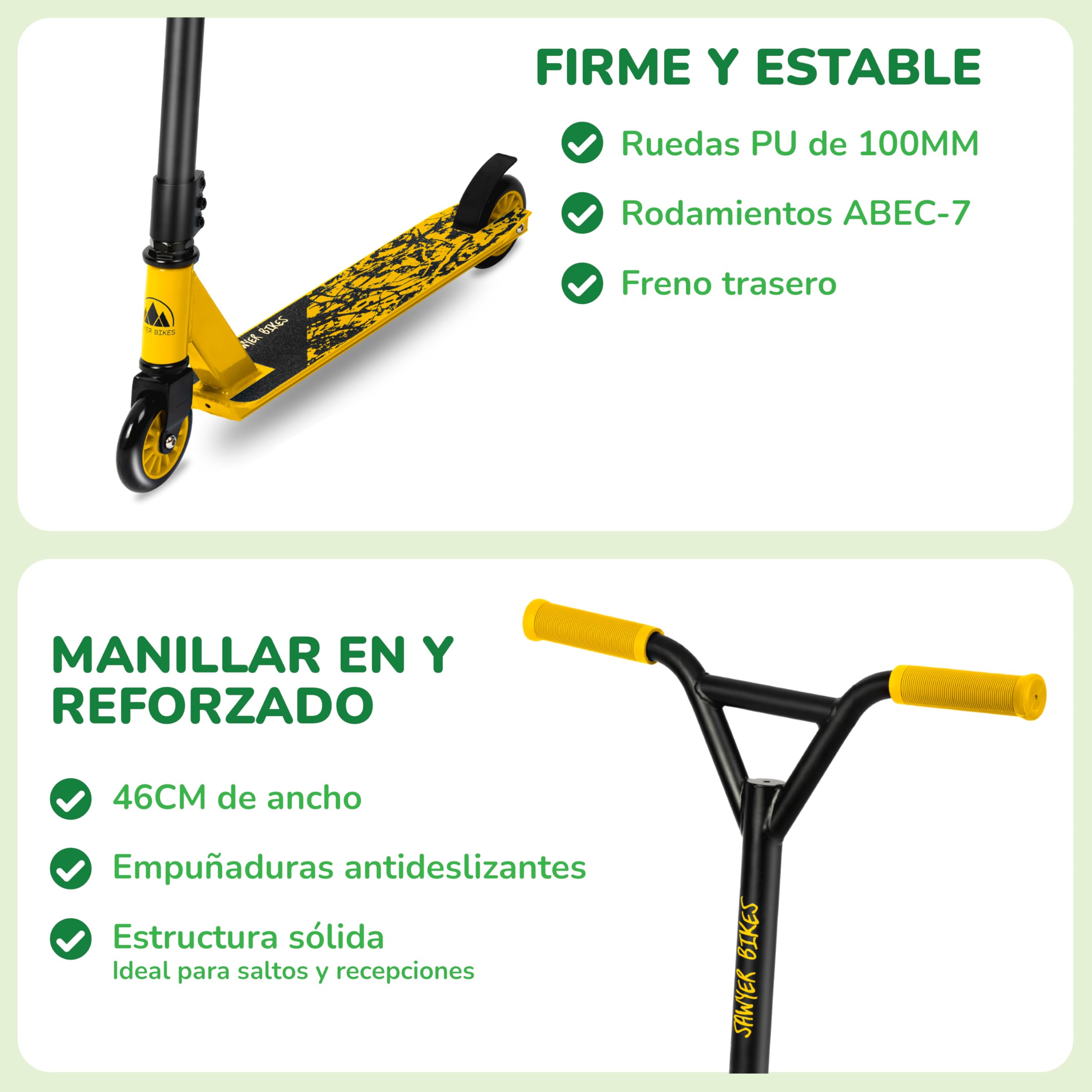 Sawyer Bikes - Patinete Freestyle - Niños 4 a 7 Años