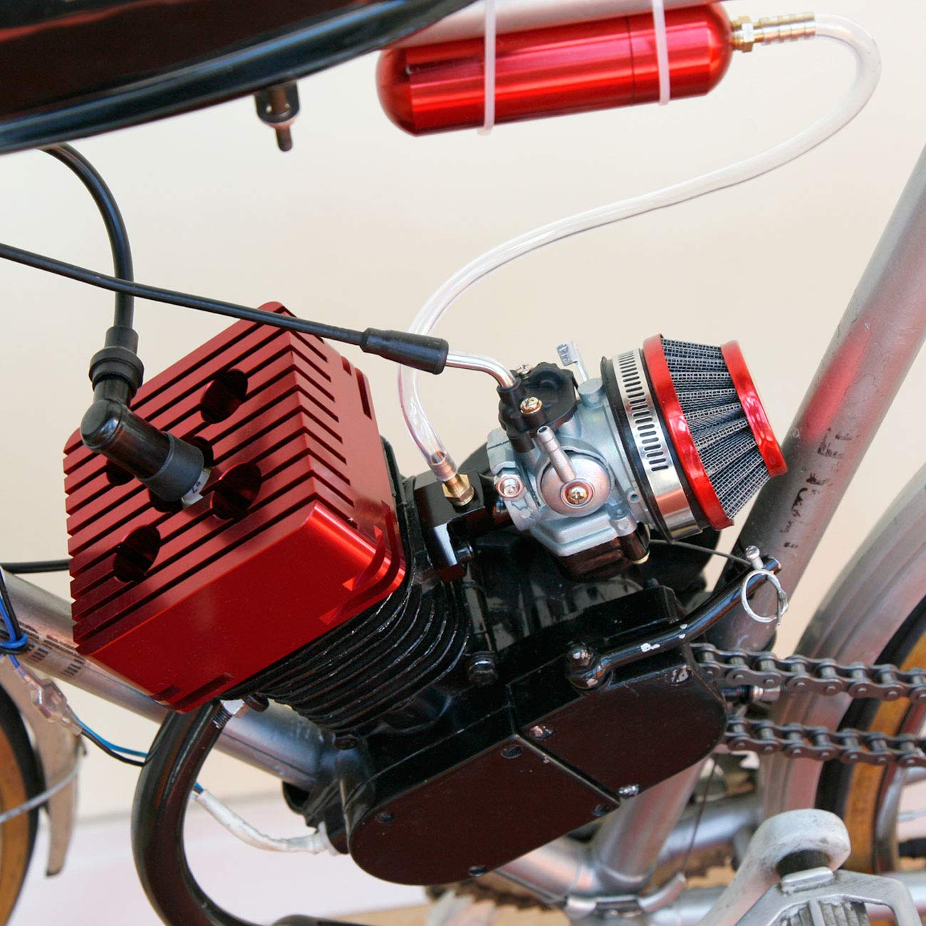 Amazon.com: HGC CNC Red Cylinder Head For Racing 66cc/80cc