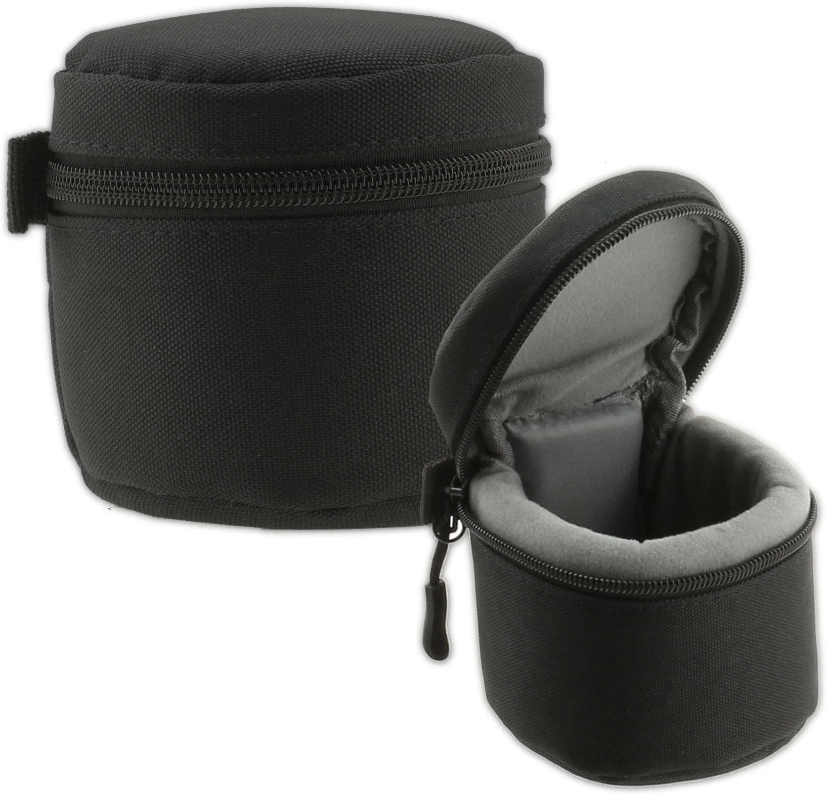 Black Water Resistant Camera Lens Protective Case Pouch - Compatible with Pentax FA 28-105mm f3.5-5.6 ED DC WR Lens