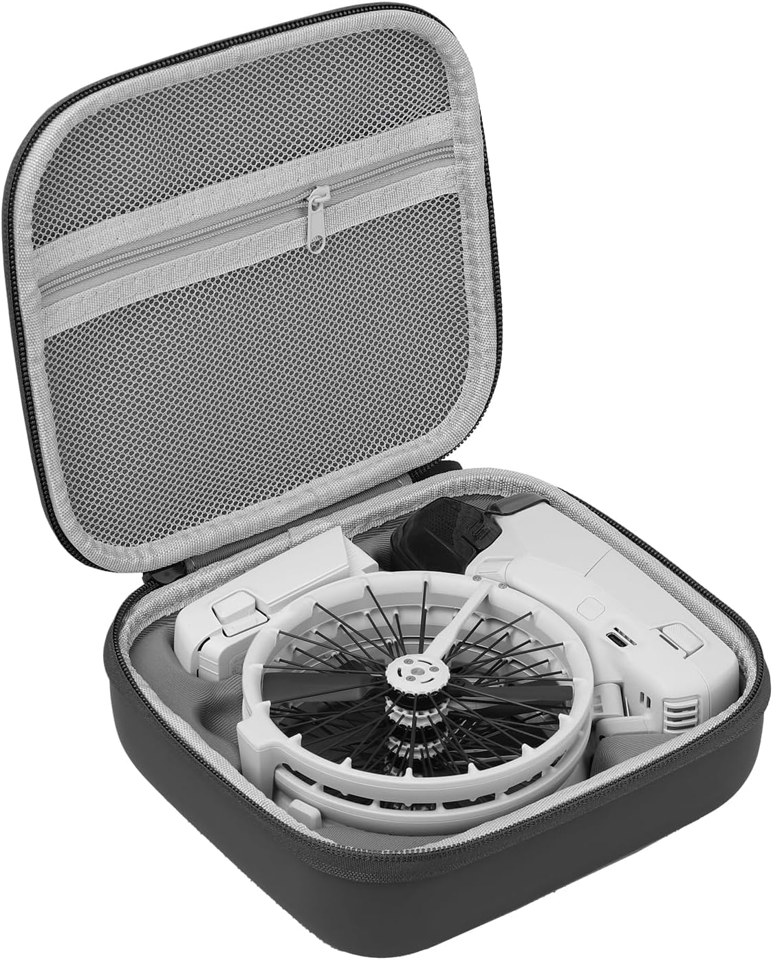Careflection Carrying Case for DJI Flip Drone, Protective Portable Travel Storage Bag, Black-picture-11