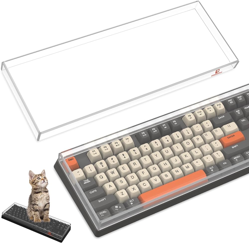 キーボード本体、カバー Amazon.co.jp: MAMBASNAKE キーボードカバー 防塵効果 アクリル