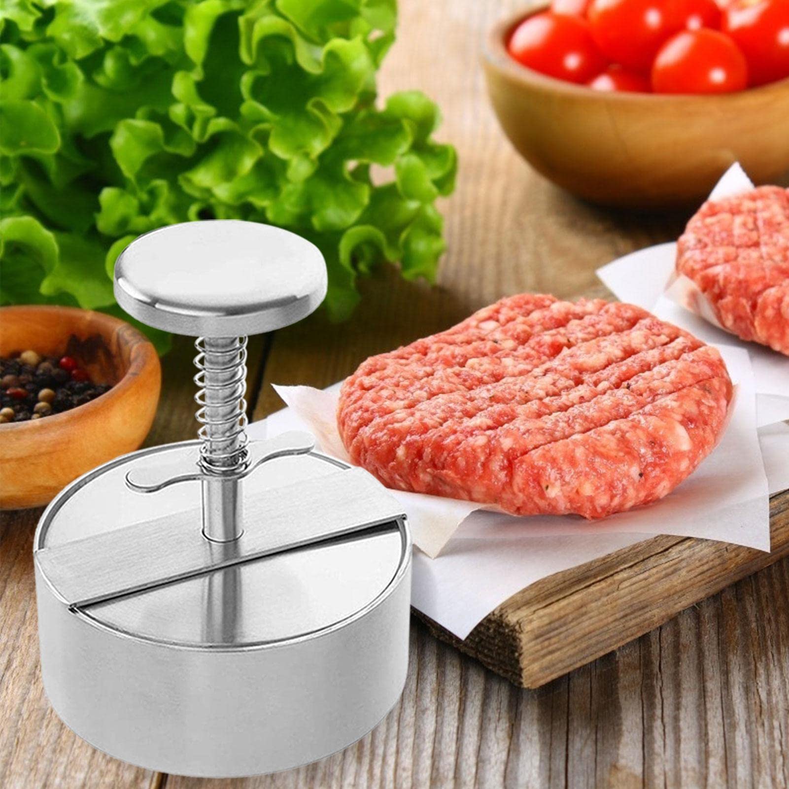 Amazon | ハンバーガープレス DIY 肉プレス ハンバーガーメーカー