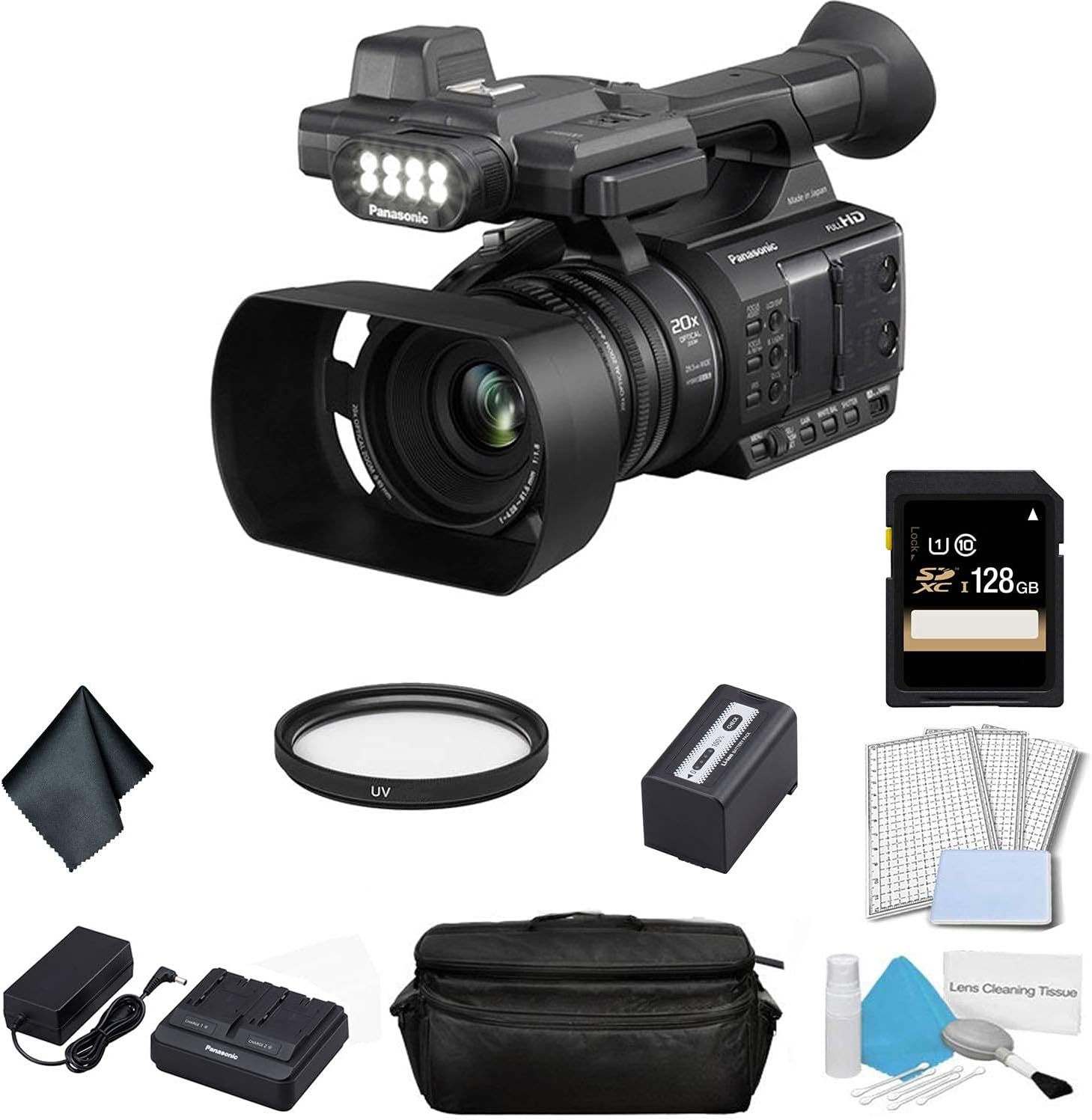 Panasonic AGAC30 Full HD Camcorder with Touch Panel LCD