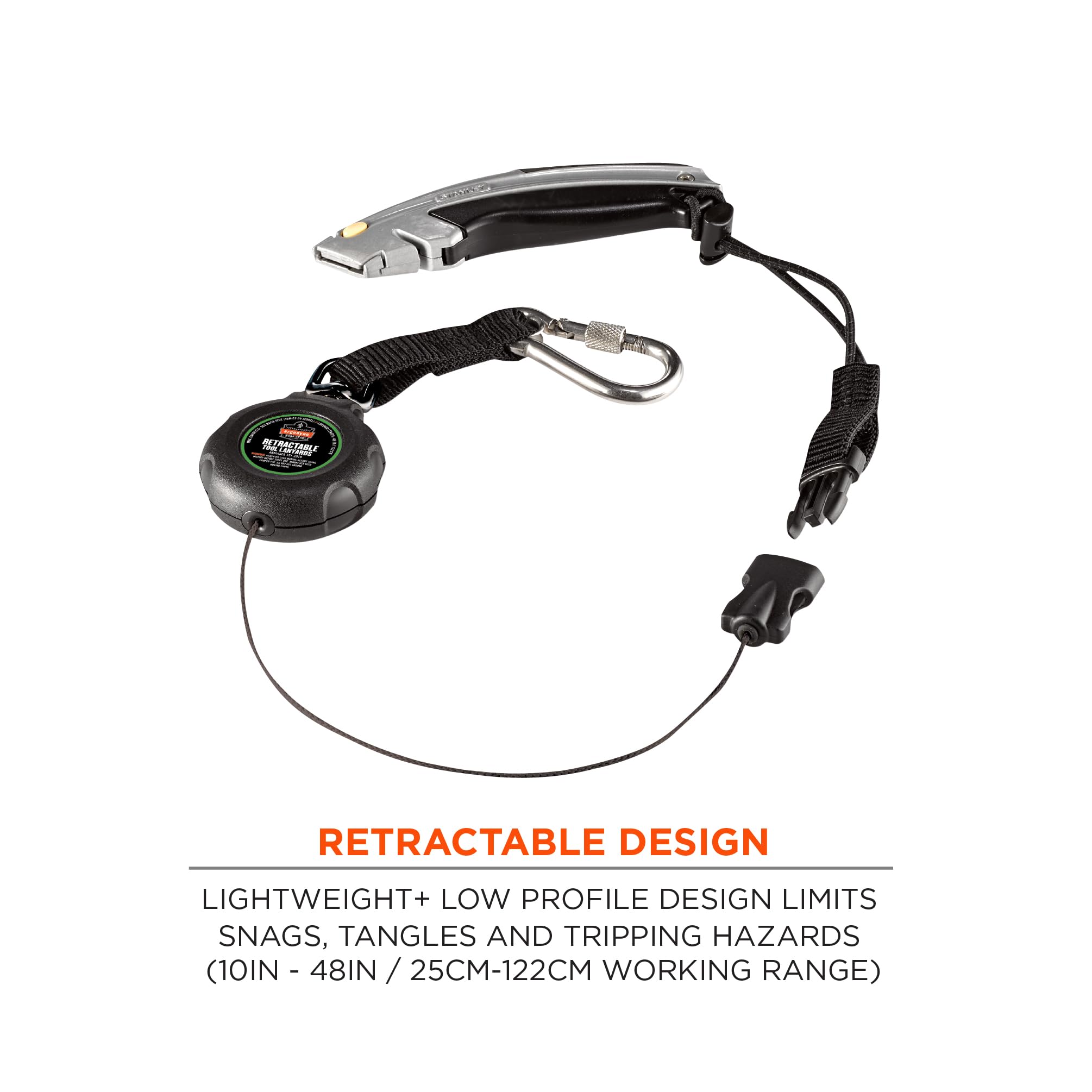 squids 3001 2 lb mit Einzelkarabiner mit Schlinge, Schwarz