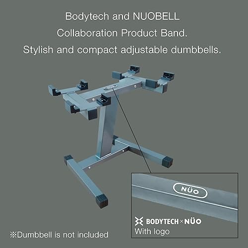 Miniatura 4 de BodyTech Producto de colaboración NUOBELL, soporte ajustable para mancuernas y soporte. Soporte para mancuernas Nuobell solo