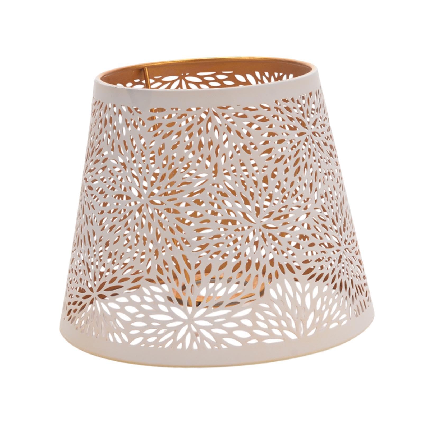 mophrati Elegant Moon Pattern Shadow Lampshade ntly Refresh White 19x15cm