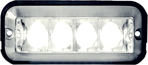 Miniatura 3 de Buyers Products 8891006 - Luz estroboscópica LED clara de 5 pulgadas, 4 LED, 1 patrón de flash, carcasa de aluminio, Clasificación SAE J595 Clase 2