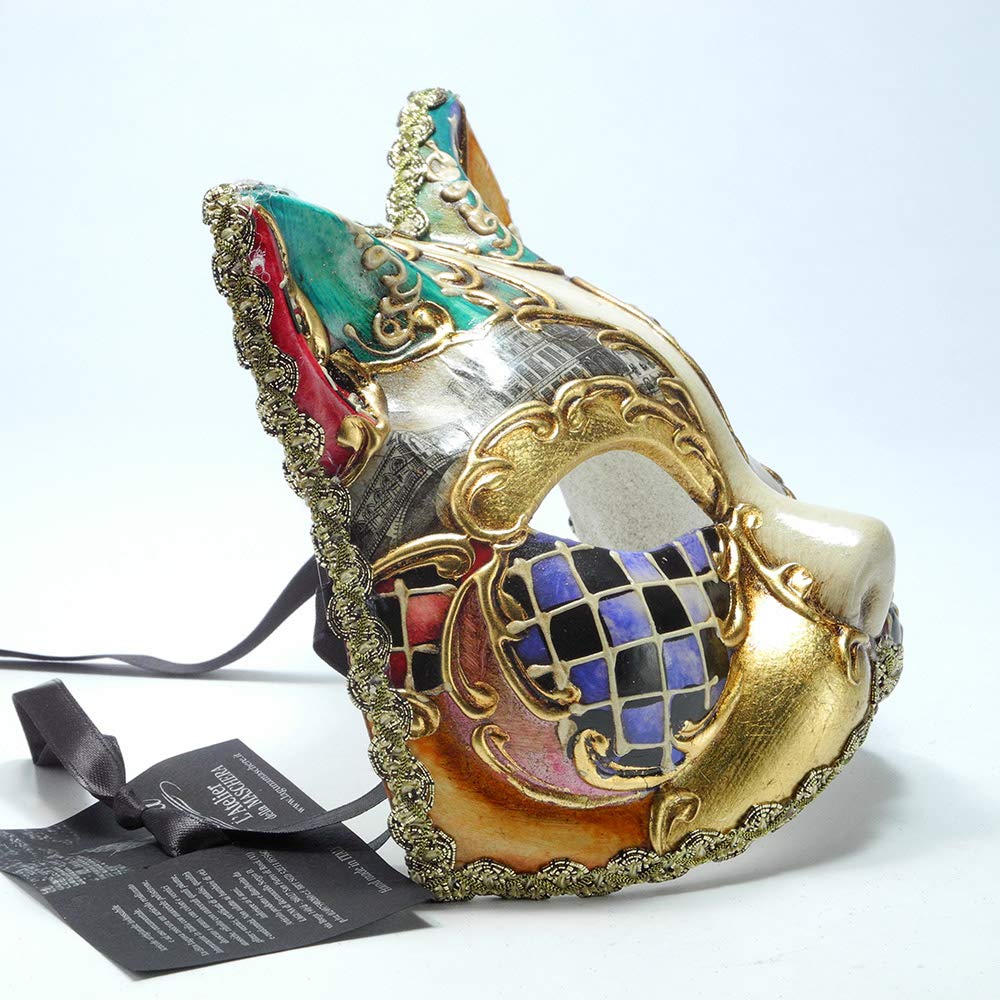 Amazon.co.jp: イタリー製 マスケラ 仮面 【Gatta】猫型 cat お