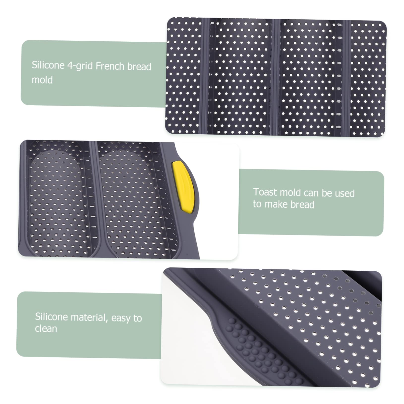 Luxshiny Slot Non Stick Bread Baking Tray for Homemade Bread Easy Clean Bakeware for Professional and Home Use