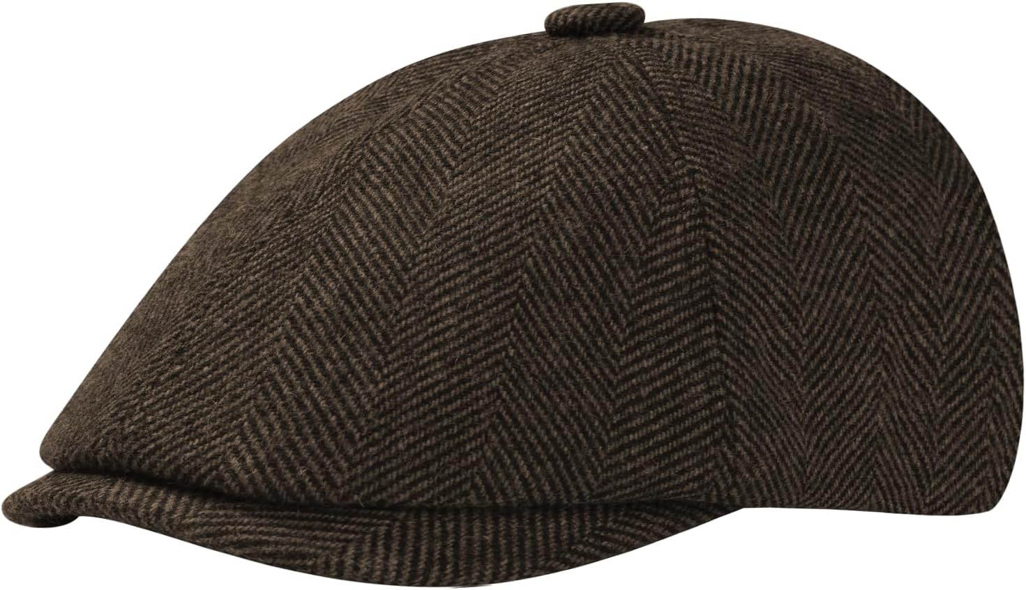 KUJUHA Wool Men's Newsboy Caps Flat Irish Cabbie Ivy Gatsby Newsboy Driving Hat Hunting Cap Winter Hat