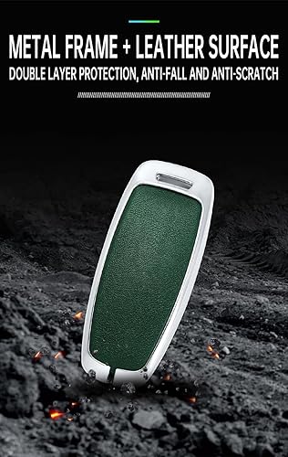 Miniatura 6 de SANRILY Funda de piel sintética para llavero Audi Q7 Q8 2021 2022 E-Tron A3 A6 A6L A7 A8 S3 S6 S7 SQ7 RS6 RS7 Funda inteligente de protección