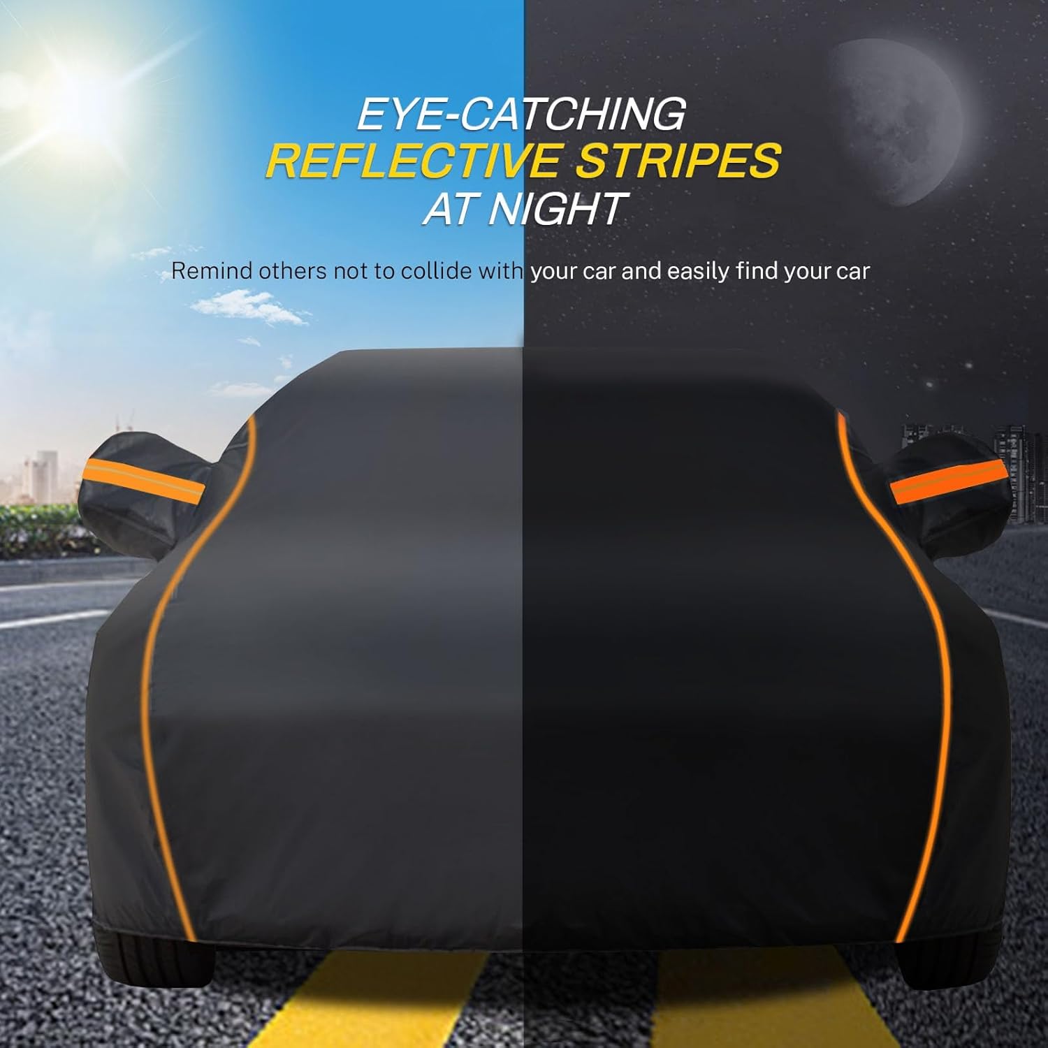 Full Exterior Car Cover, for Tesla Model S, All Weather Waterproof Heavy Duty Sun Rain UV Wind Dust Protection with Door Zipper