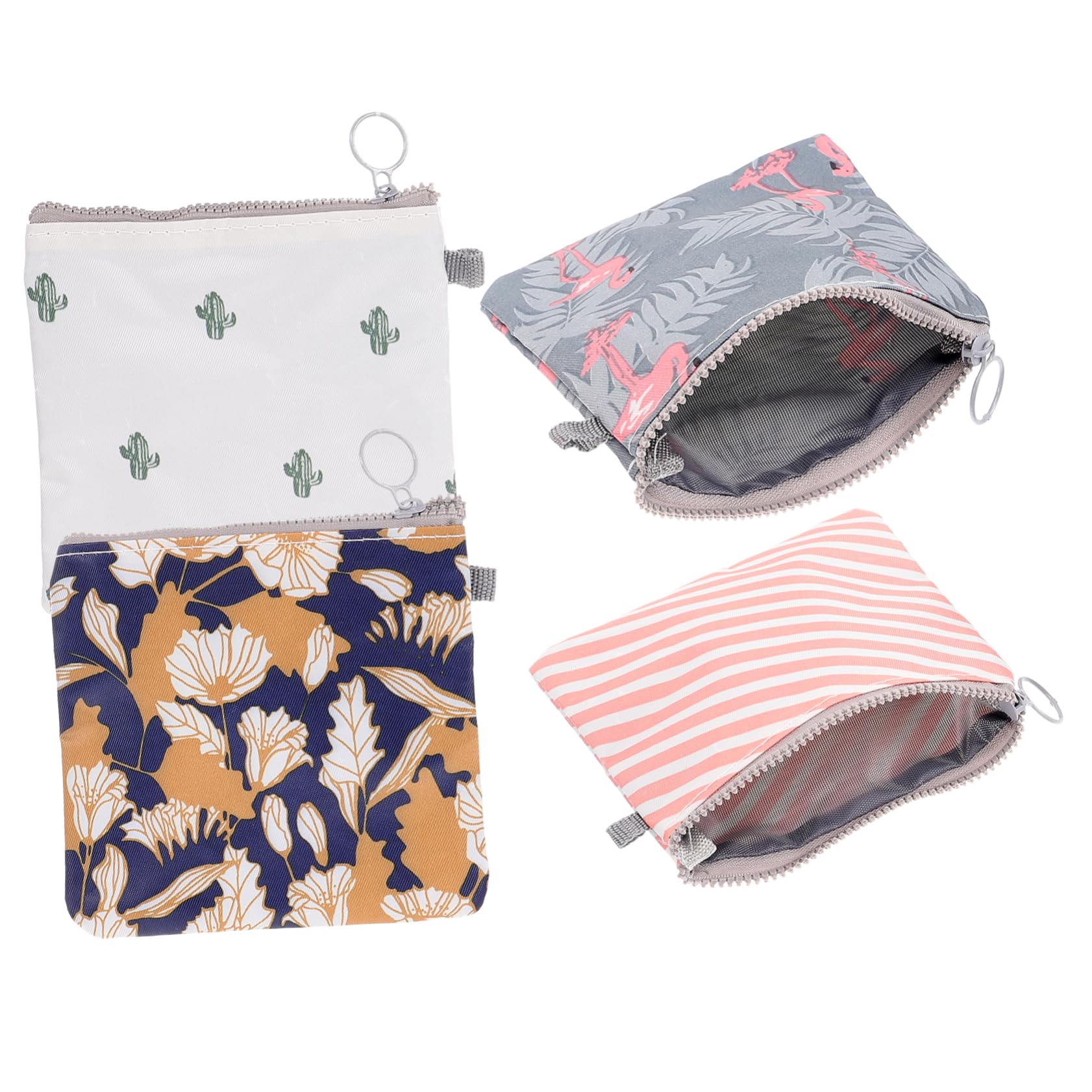 40piezas Bolsa De Almacenamiento De Toallas Sanitarias Cremallera Pack Para Mujeres y Niñas Organizador De Menstruación Para Viajes y Uso Diario