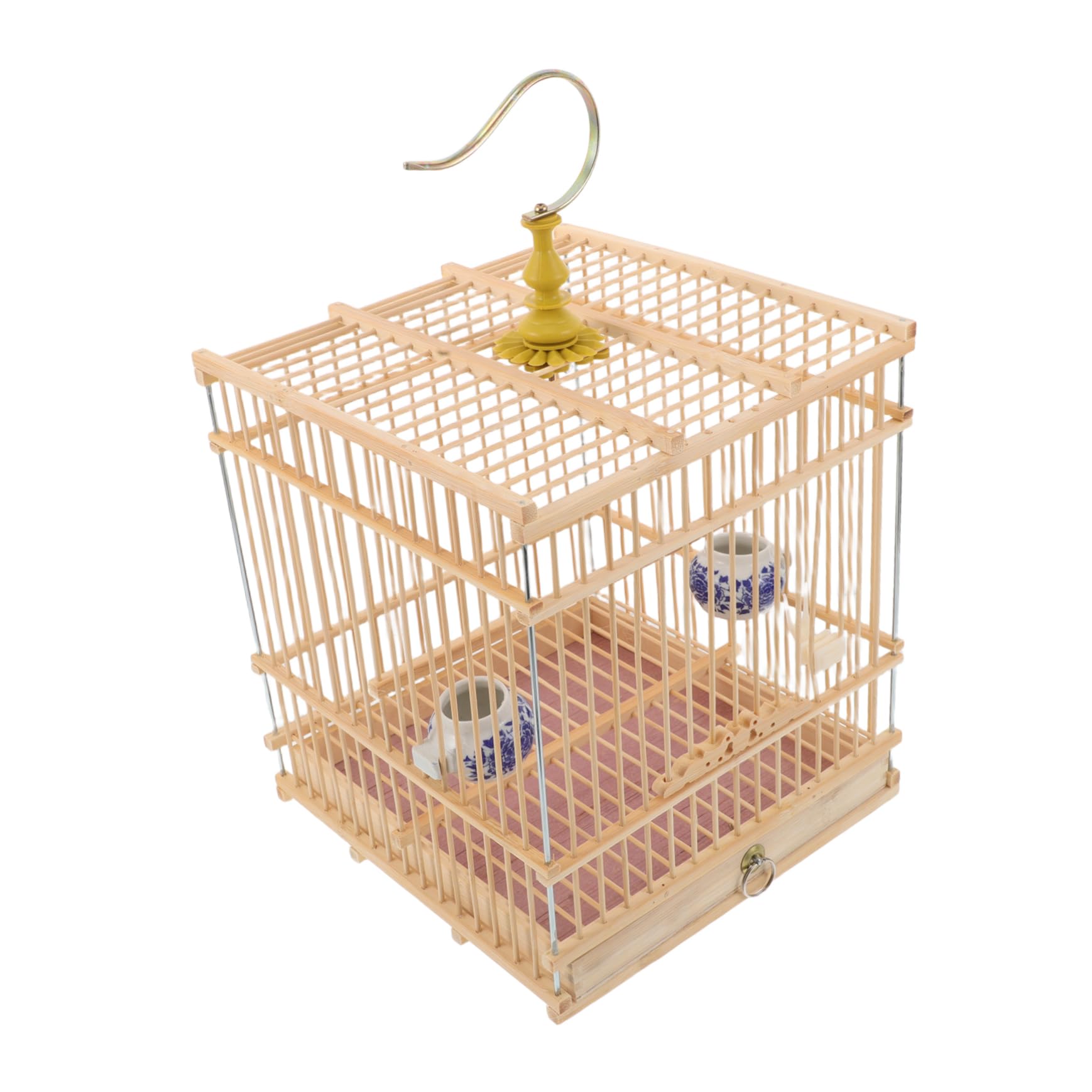 Cage à oiseaux avec plateau amovible pour nettoyer facilement sans stresser vos pinsons