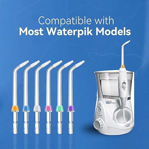 Miniatura 4 de Puntas de repuesto para irrigador dental Waterpik, puntas de ortodoncia de repuesto compatibles con irrigadores Waterpik (6 puntas de ortodoncia)