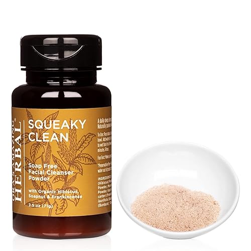 Miniatura 8 de Squeaky Clean - Exfoliante facial de hibisco vegano, incienso y arcilla exfoliante facial