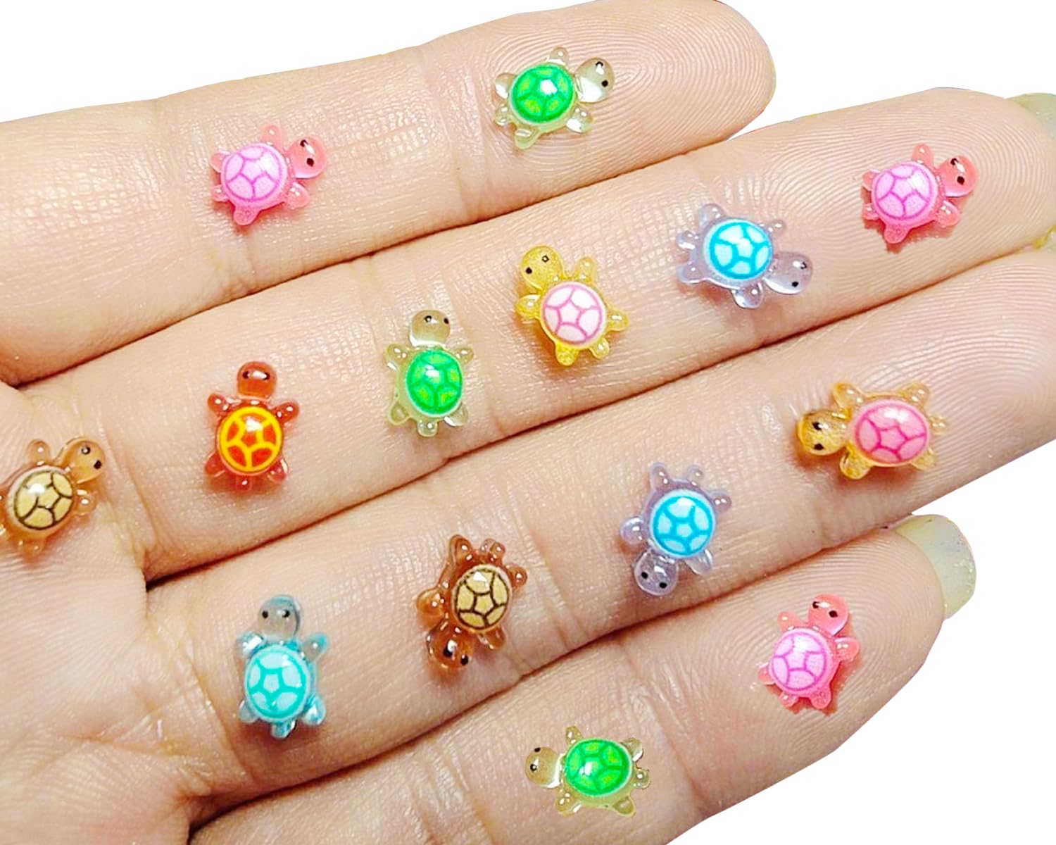 Mini Ducks 100 Pack Luminous Mini Resin Turtles, Tiny Sea Turtle ...